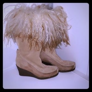 Calvin Klein Ranger pony hair boots